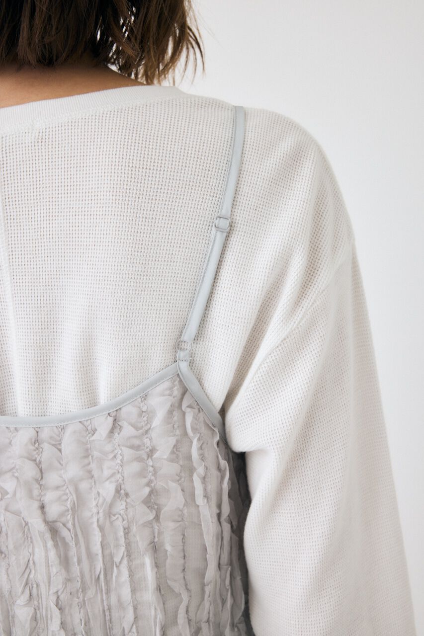 MOUSSY「SHEER FRILL キャミドレス」|ワンピース|