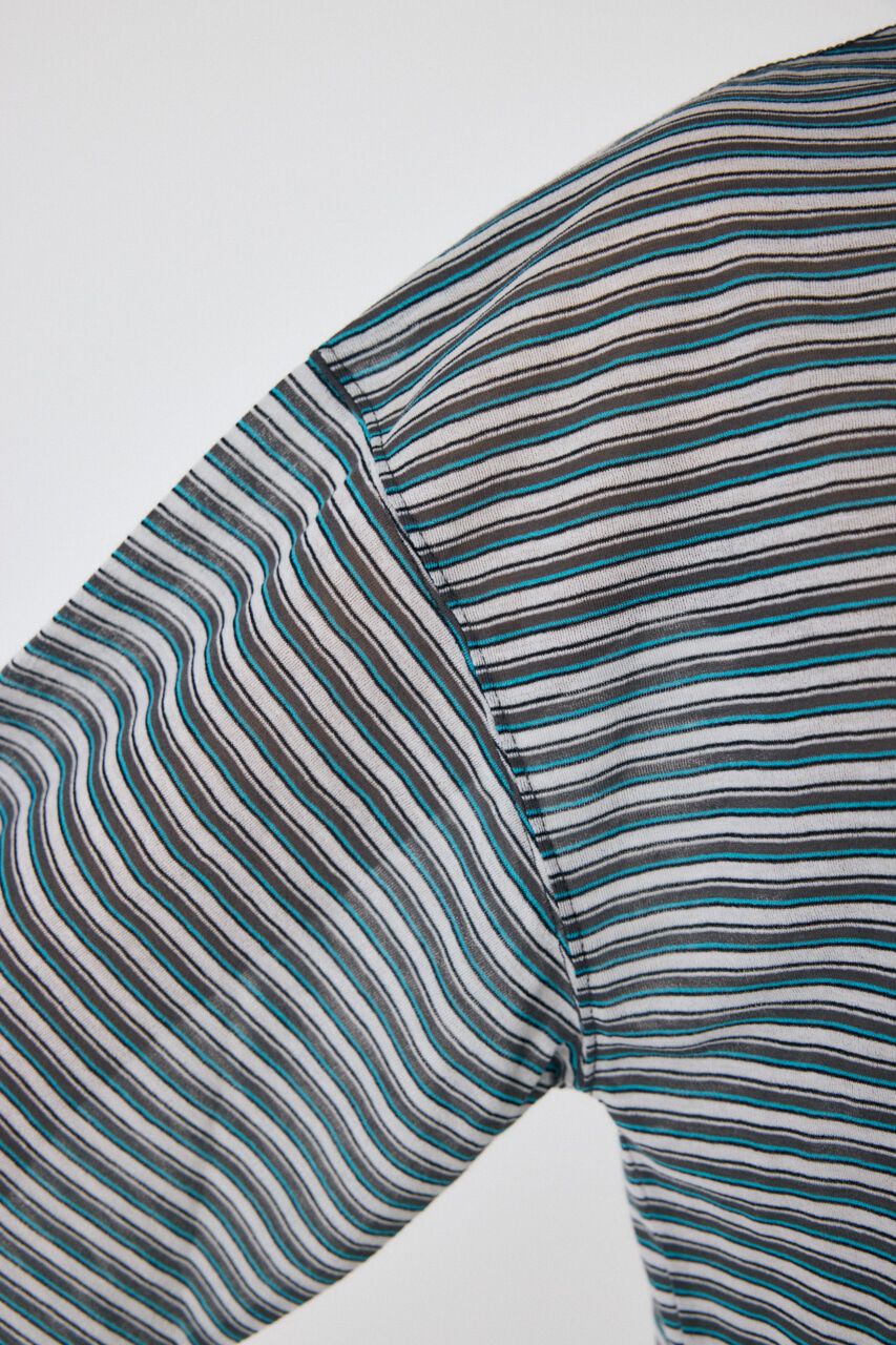 MOUSSY「SHEER BORDER ロンT」|Tシャツ・カットソー|