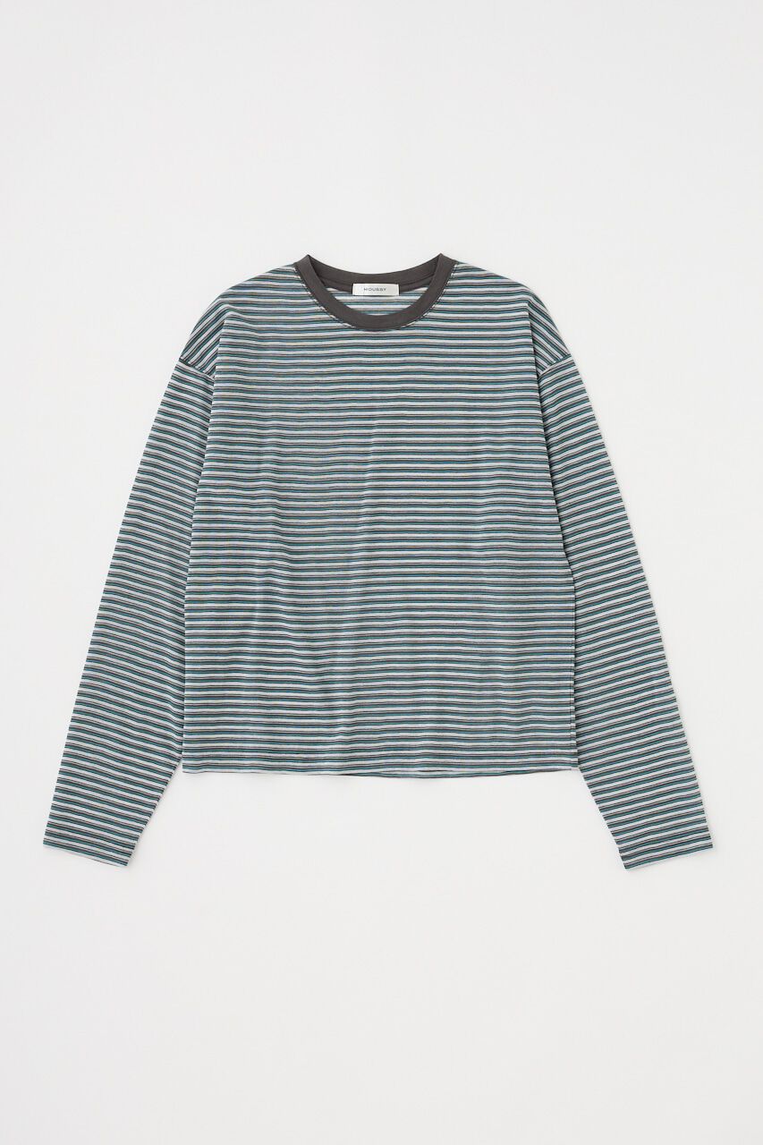 MOUSSY「SHEER BORDER ロンT」|Tシャツ・カットソー|