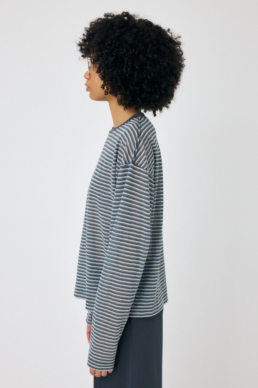 MOUSSY「SHEER BORDER ロンT」|Tシャツ・カットソー|