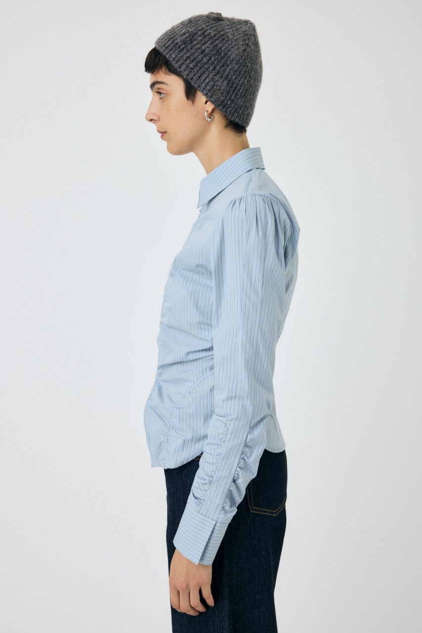 MOUSSY「ZIP UP WAIST SHAPE シャツ」|シャツ・ブラウス|