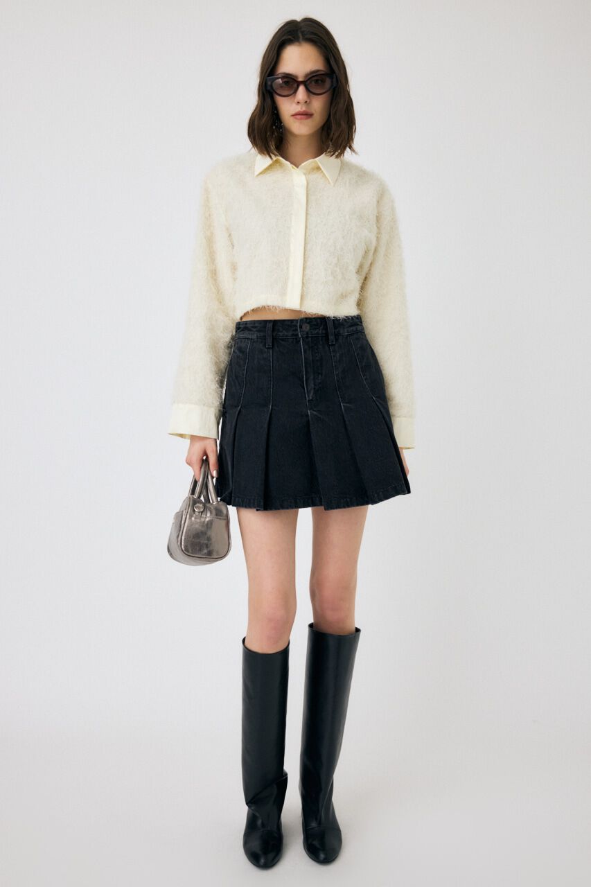 MOUSSY「PLEATED デニムミニスカート」|スカート|