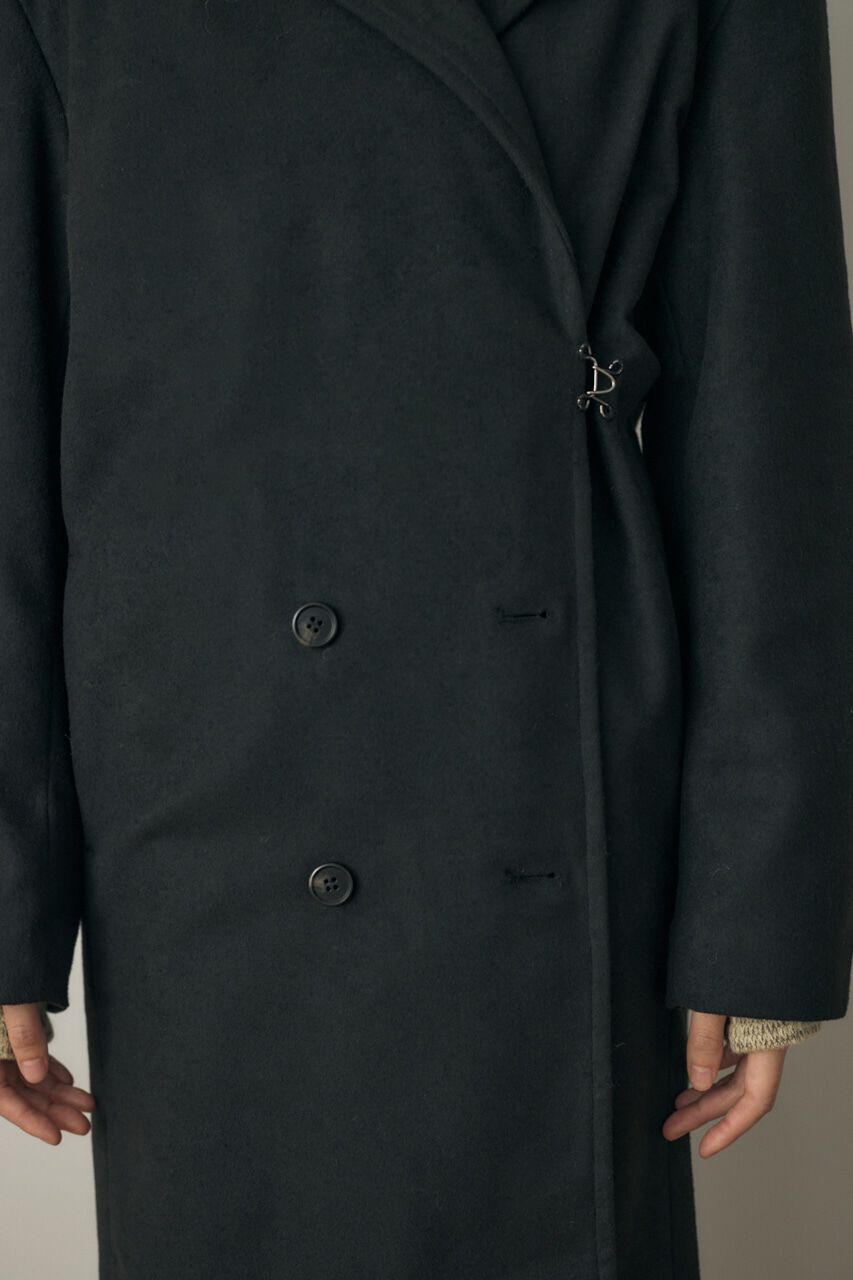 MOUSSY「テーラードロングコート リサイクルポリエステル&times;ウール混」|その他|