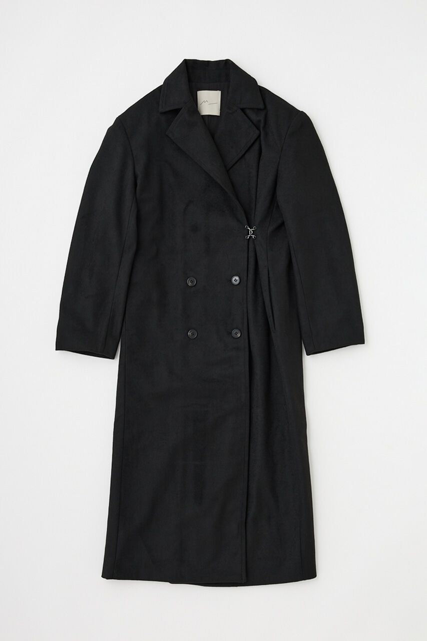 MOUSSY「テーラードロングコート リサイクルポリエステル&times;ウール混」|その他|