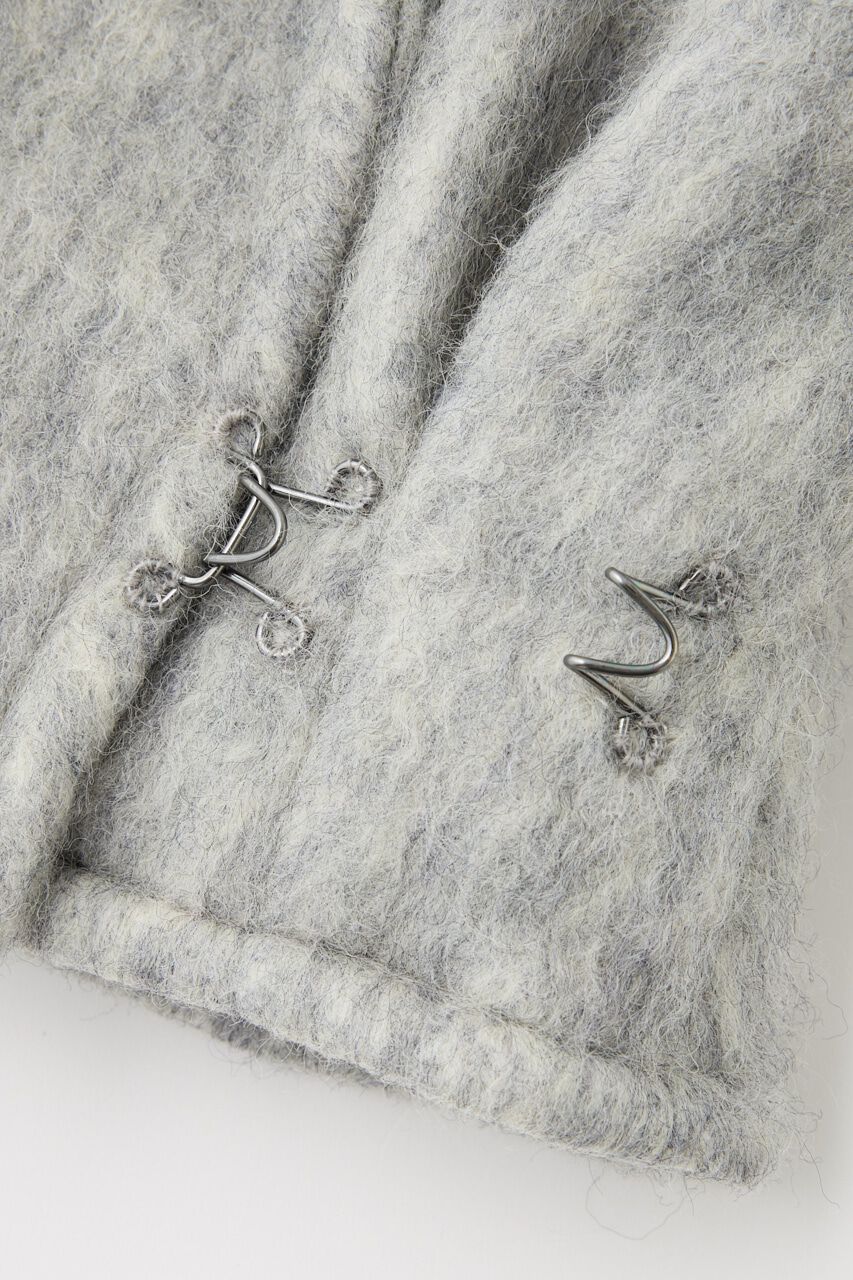 MOUSSY「シャギーショートジャケット リサイクルポリエステル&times;ウール混」|その他|