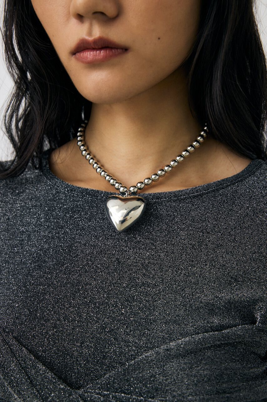MOUSSY「BIG HEART ネックレス」|ネックレス|