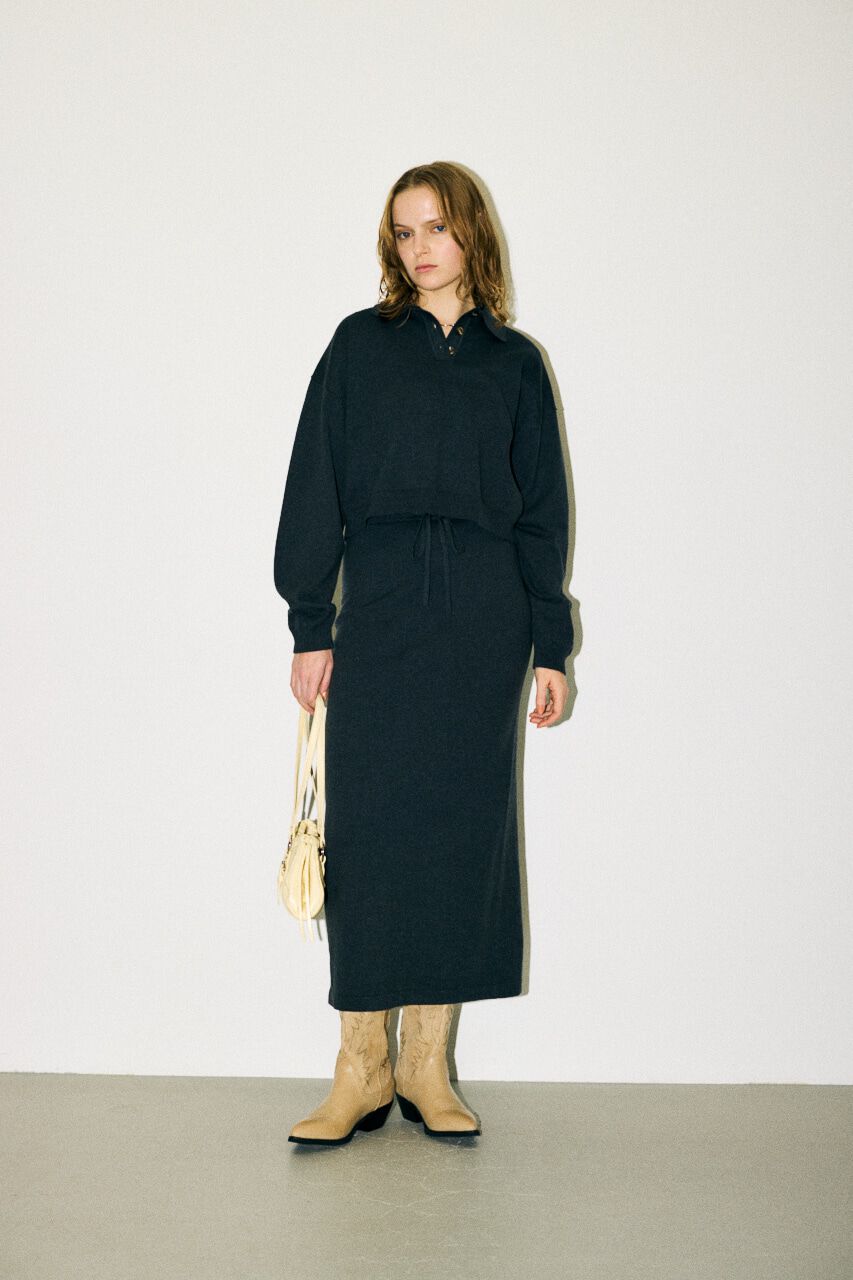 MOUSSY「BOXY KNIT ポロ」|ニット・セーター|