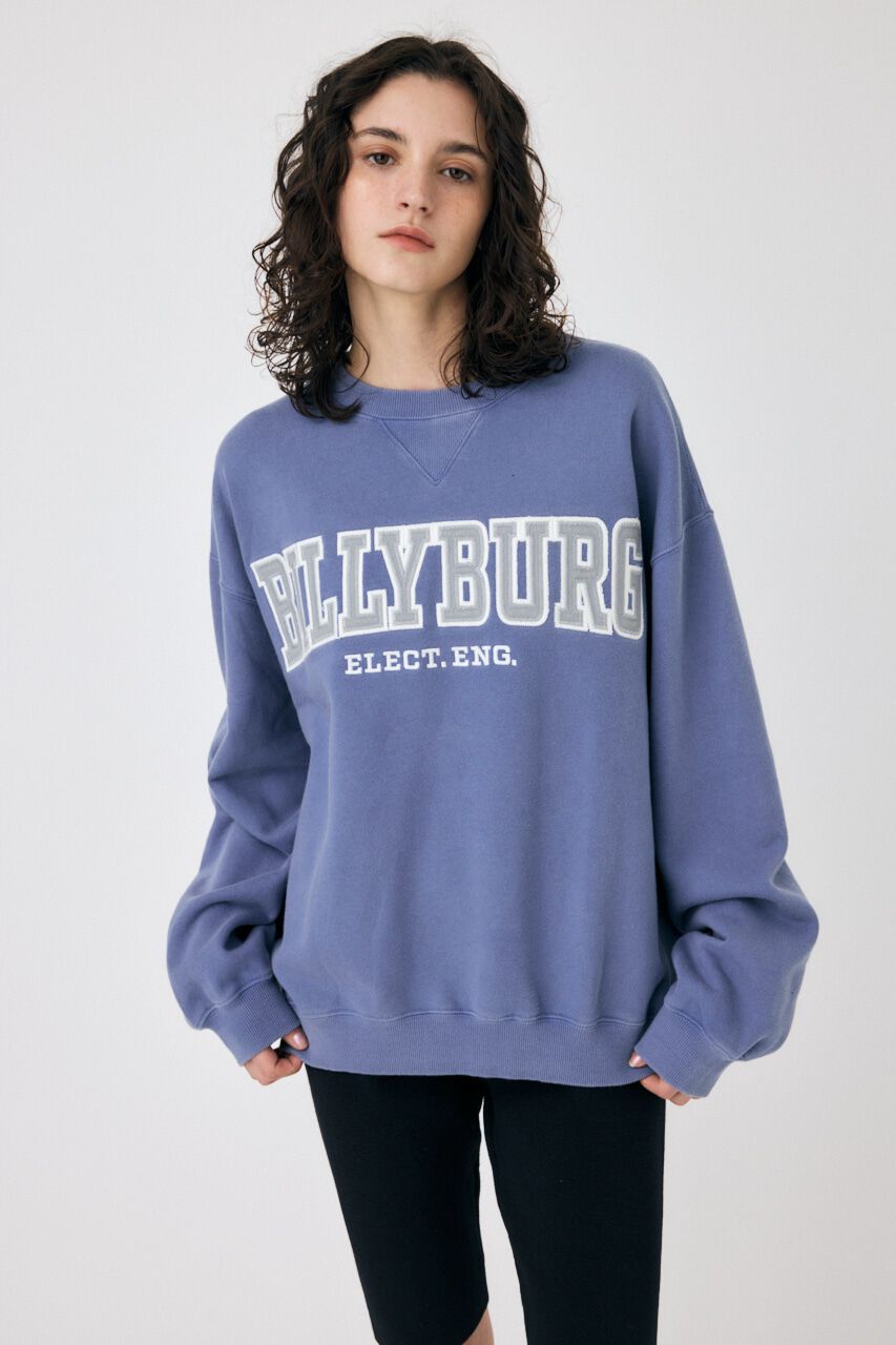 MOUSSY「BILLYBURG PATCHED プルオーバー」|パーカー|BLU