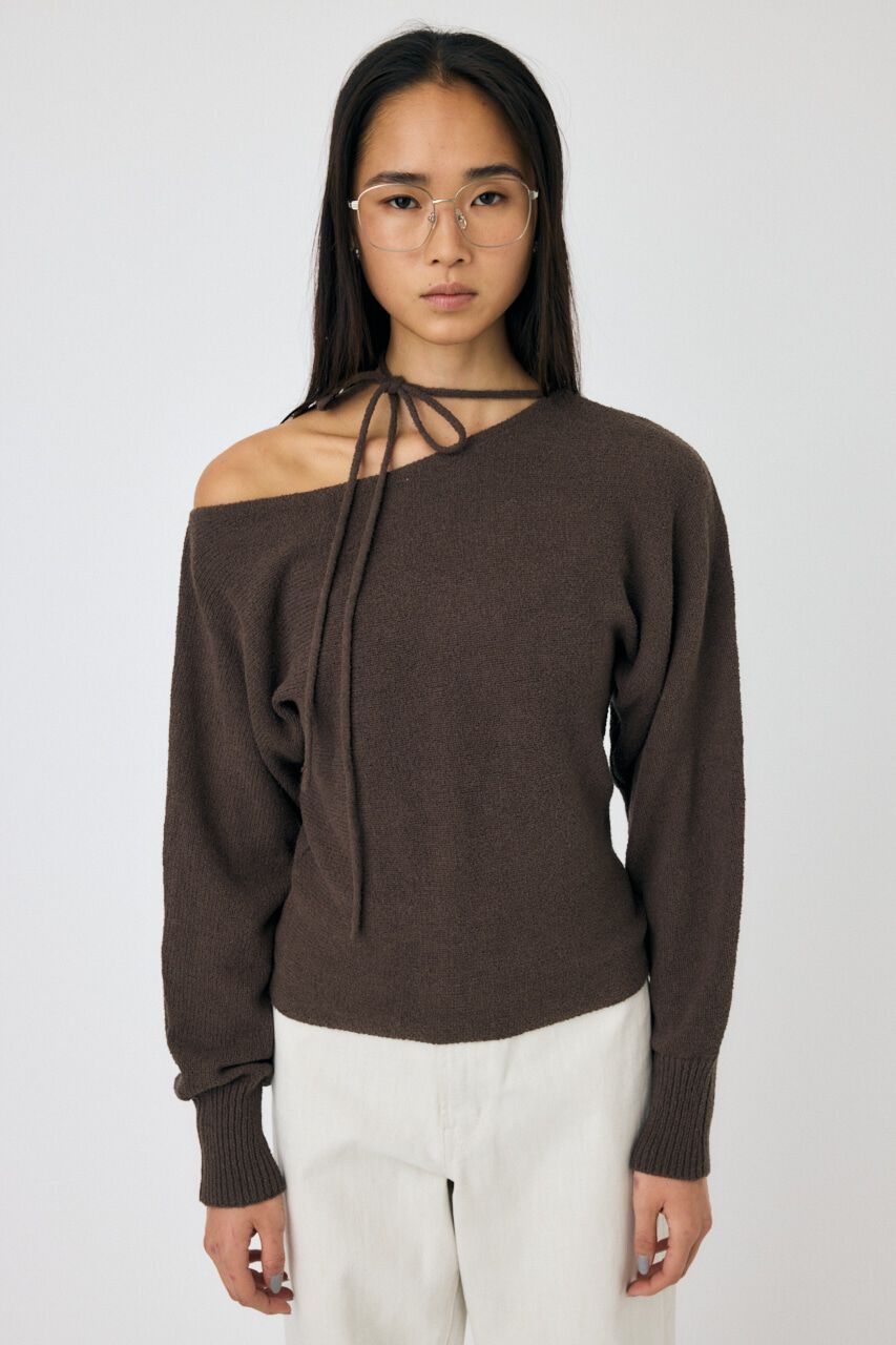 MOUSSY「ONE SHOULDER ニットトップス」|ニット・セーター|