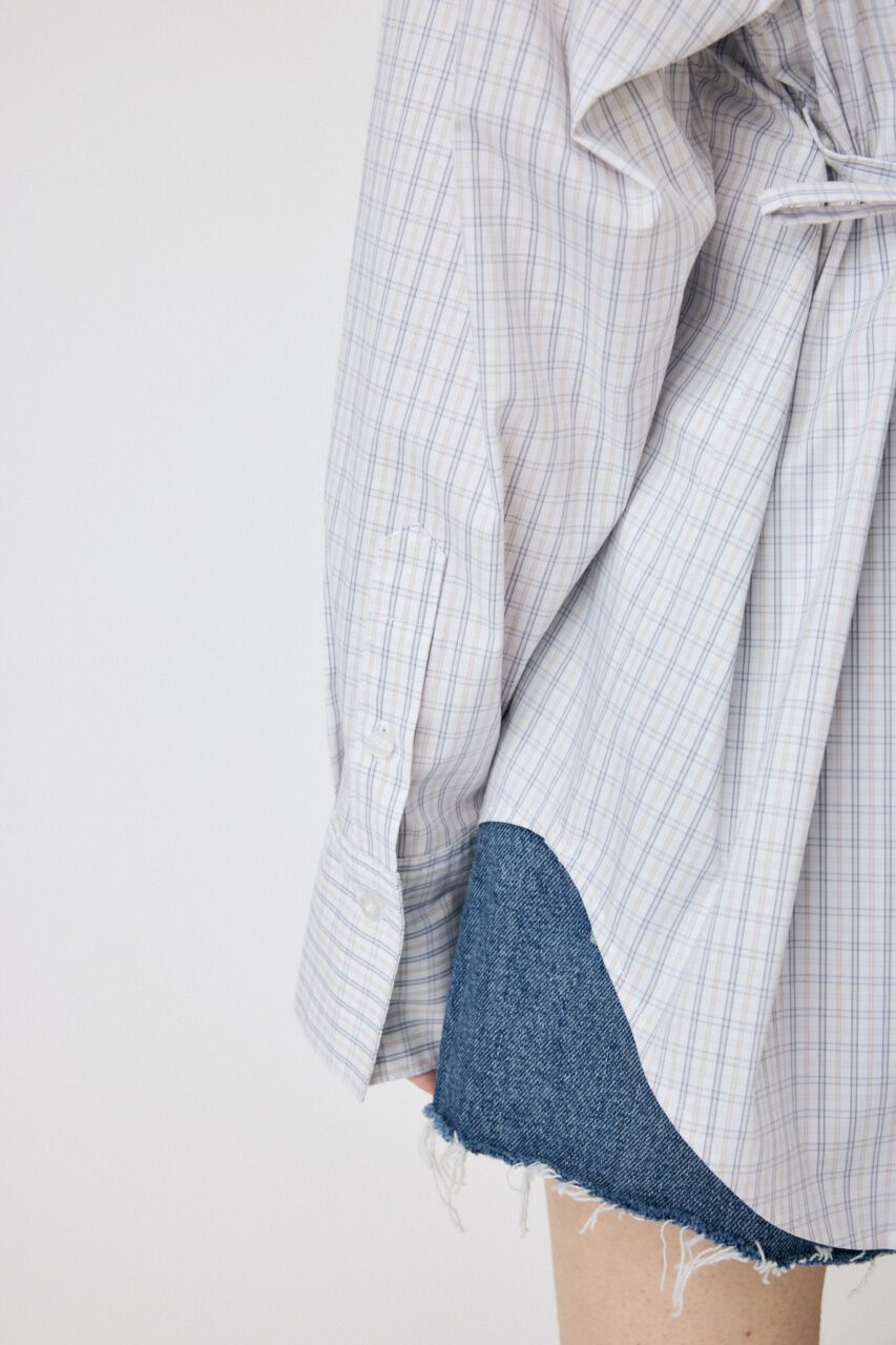 MOUSSY「WAIST TIE OVER シャツ」|シャツ・ブラウス|