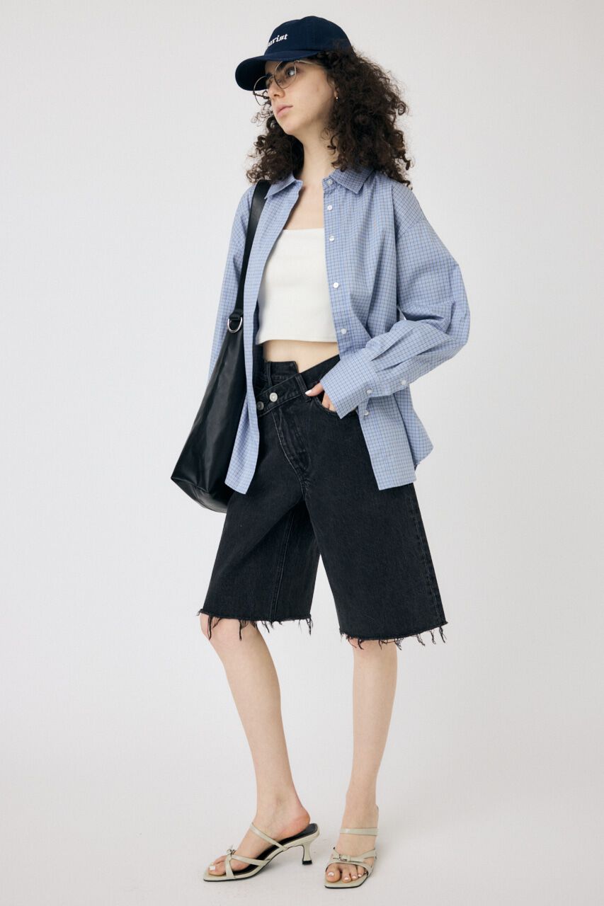 MOUSSY「WAIST TIE OVER シャツ」|シャツ・ブラウス|