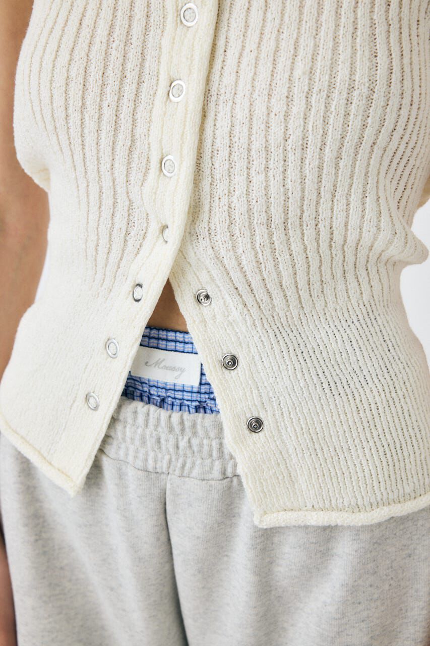 MOUSSY「FRONT BUTTON ニットキャミ」|キャミソール|