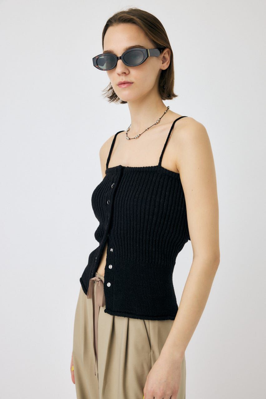 MOUSSY「FRONT BUTTON ニットキャミ」|キャミソール|
