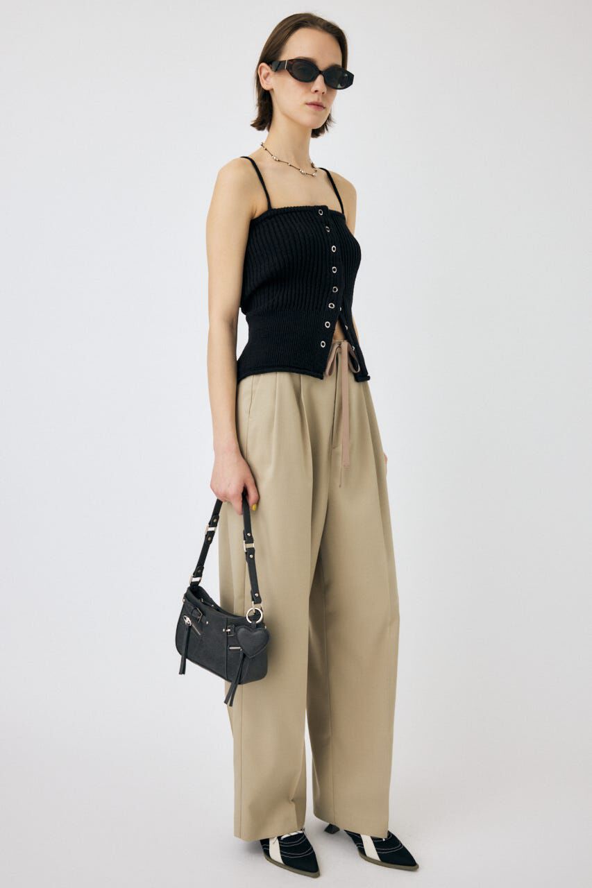 MOUSSY「FRONT BUTTON ニットキャミ」|キャミソール|