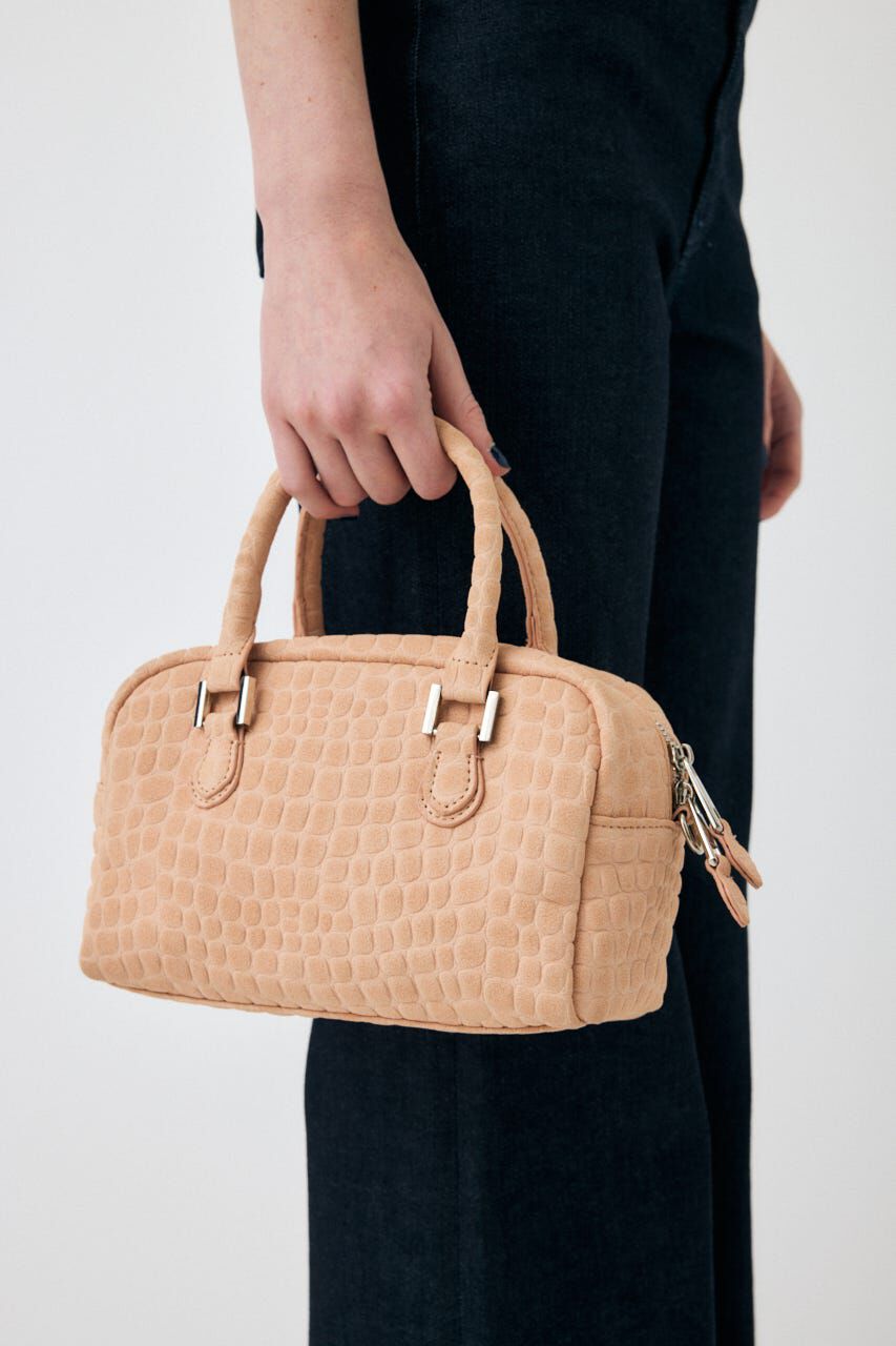 MOUSSY「F/CROCO MINI ボストン バッグ」|その他|L/PNK1