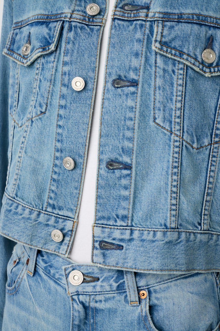 MOUSSY「TENCEL(TM) DENIM SHORT ジャケット」|デニムジャケット|
