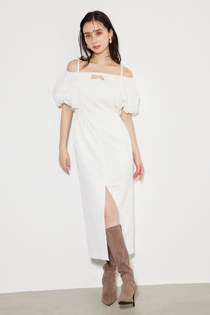 rienda「オフショルレイヤードキャミOP」|ワンピース|