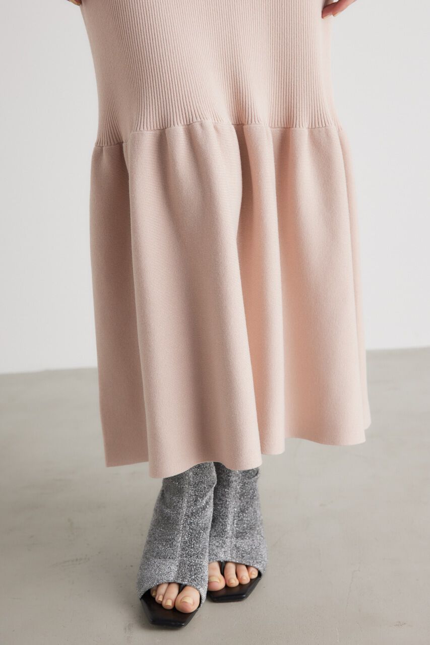 rienda「チェーンNCオフショル Knit OP」|ワンピース|