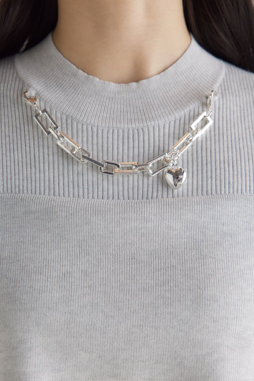 rienda「チェーンNCオフショル Knit OP」|ワンピース|