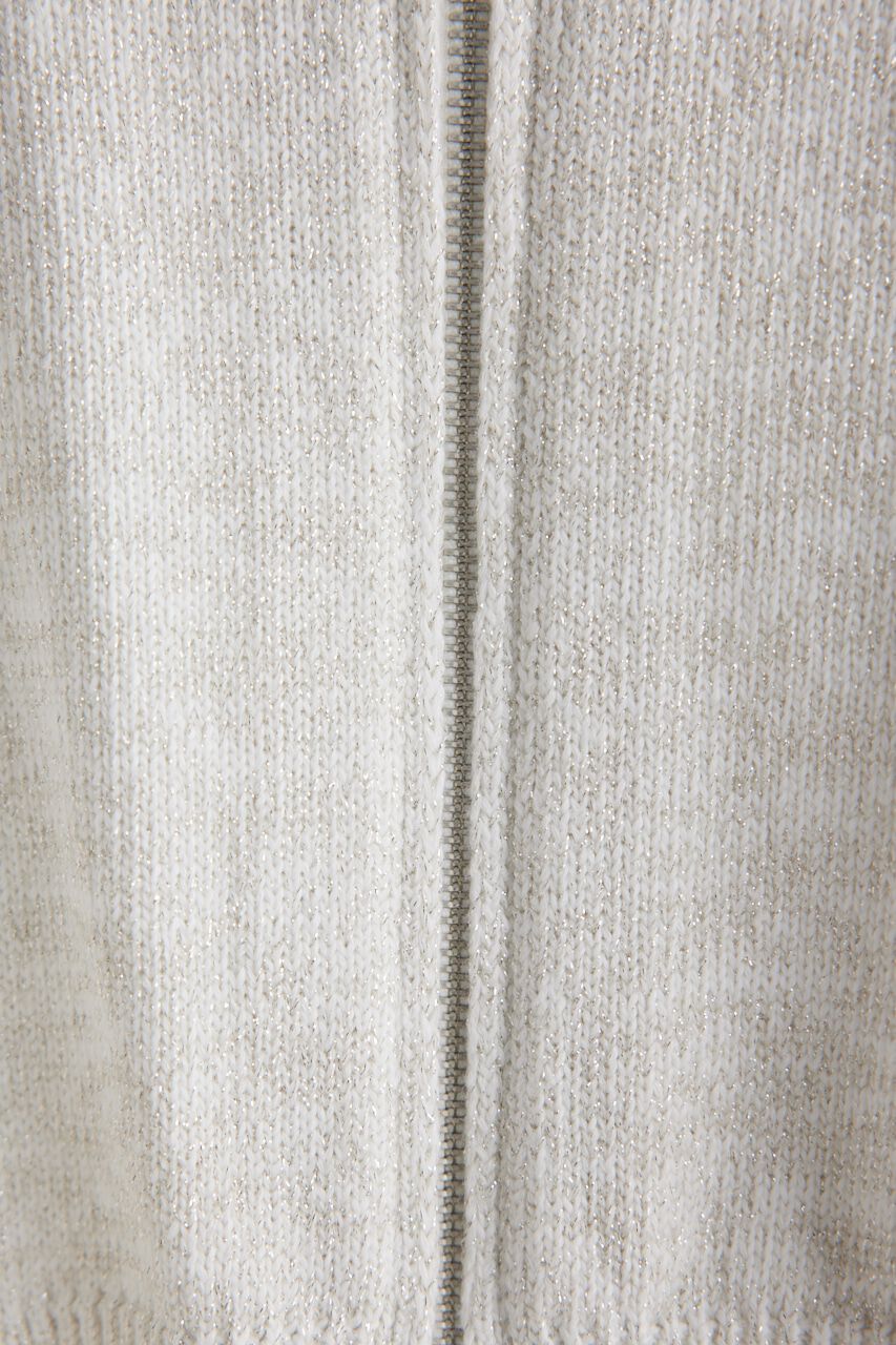 rienda「フロントZIPショート Knit BZ」|ブルゾン・スタジャン|