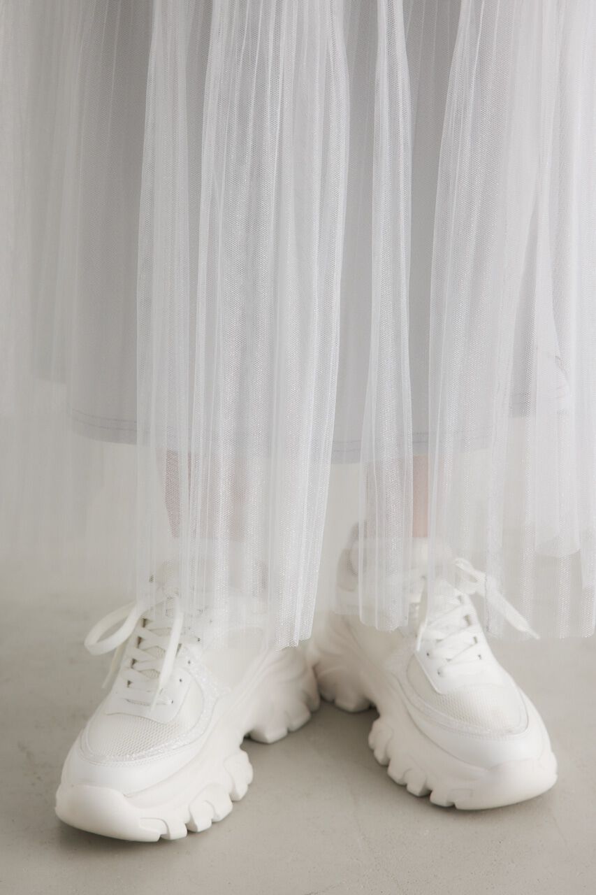 rienda「ラメチュールプリーツJ/W SK」|スカート|