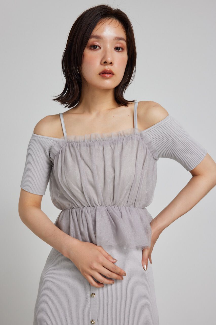 rienda「ビスチェセットタイトニットワンピース」|ワンピース|