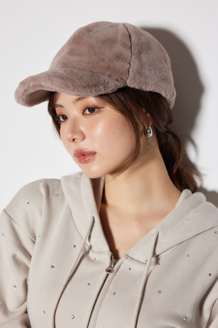 rienda「フェイクファーキャップ」|その他|BRN