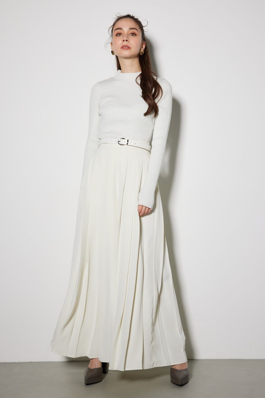 rienda「サムホール付きウォッシャブルハイネック ニット トップス」|ニット・セーター|