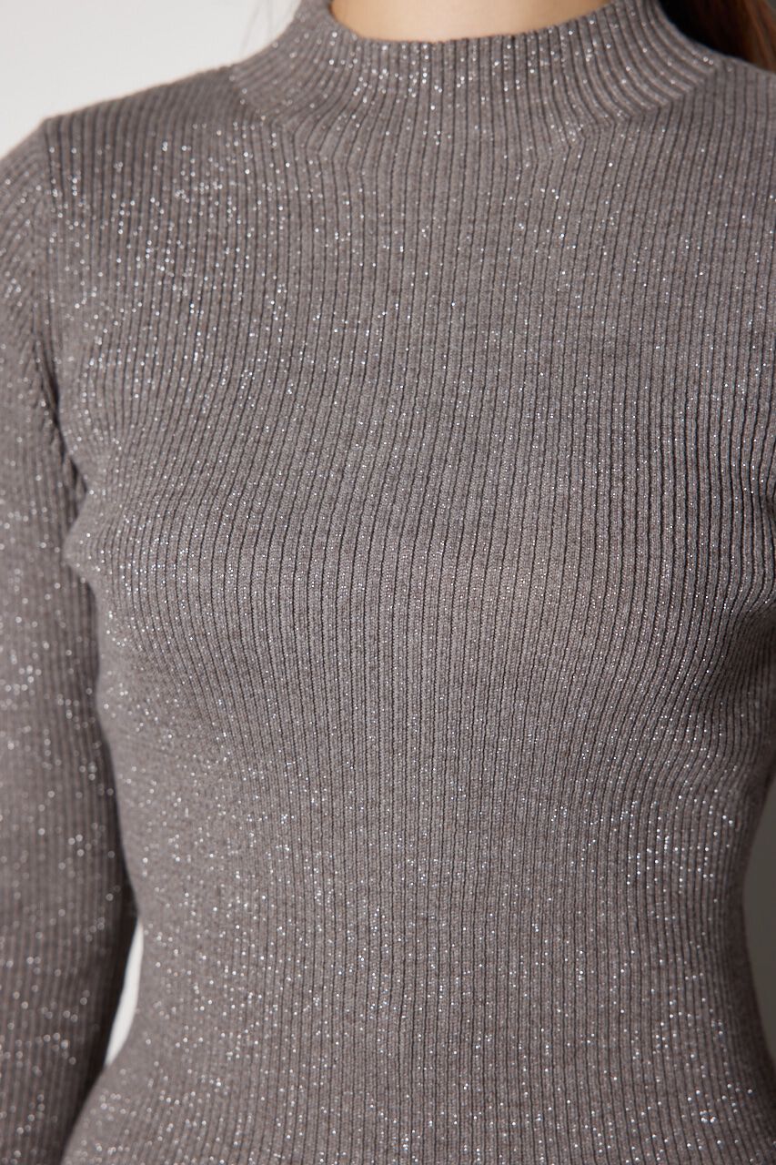 rienda「サムホール付きウォッシャブルハイネック ニット トップス」|ニット・セーター|