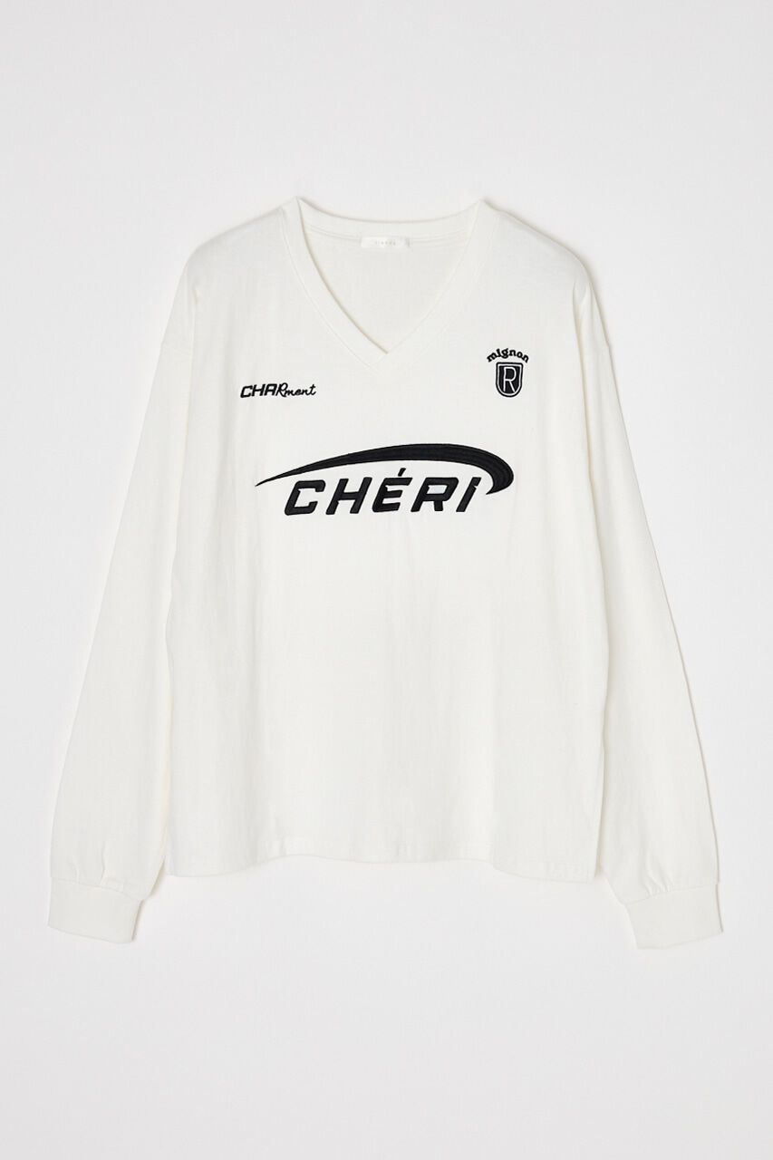 rienda「ロゴユニフォームロンＴ」|Tシャツ・カットソー|WHT