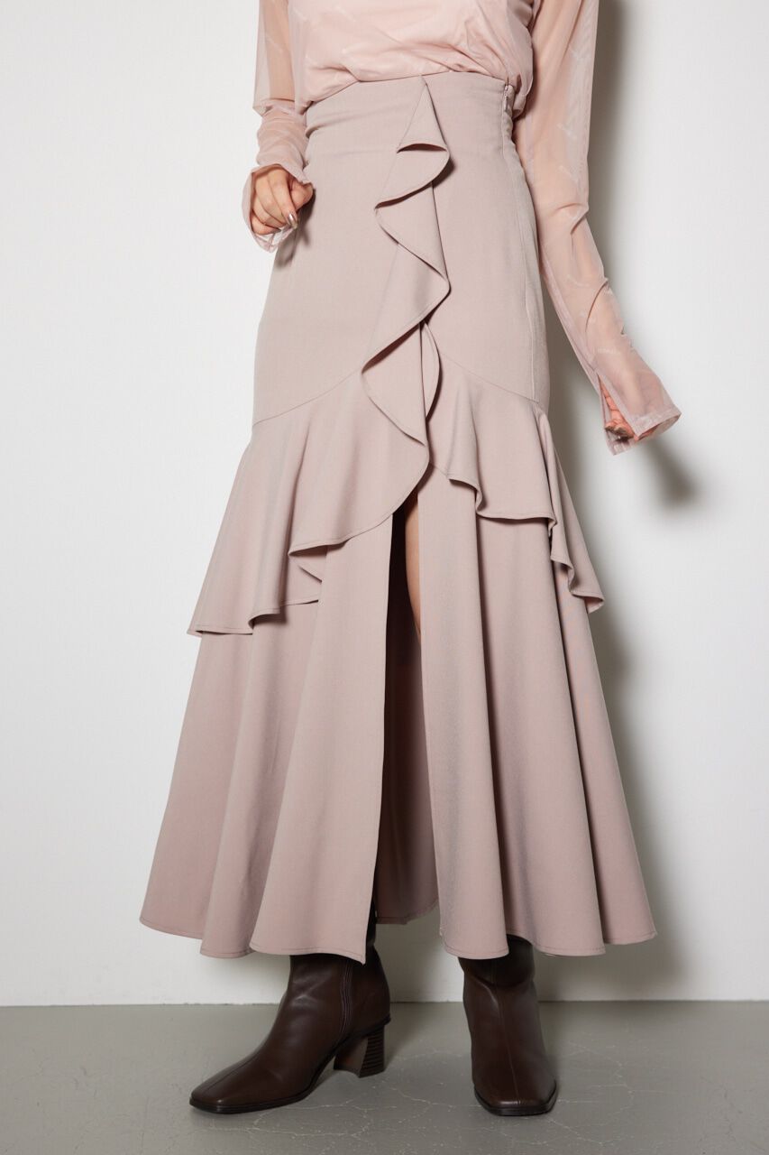 rienda「ダブルフリルスリットスコートショートパンツ」|その他|