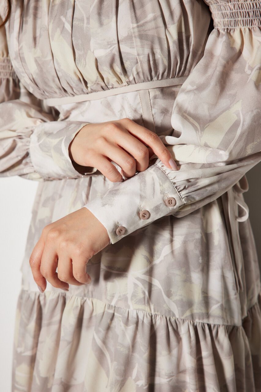 rienda「サイドリボンフレアワンピース」|ワンピース|