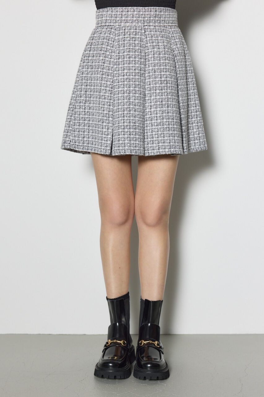 rienda「ハイウエストツイードスコートショートパンツ」|その他|