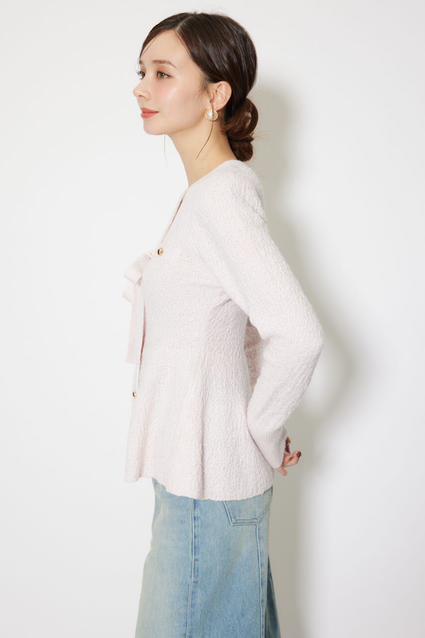 rienda「2WAYペプラムニットカーディガントップス」|ニット・セーター|