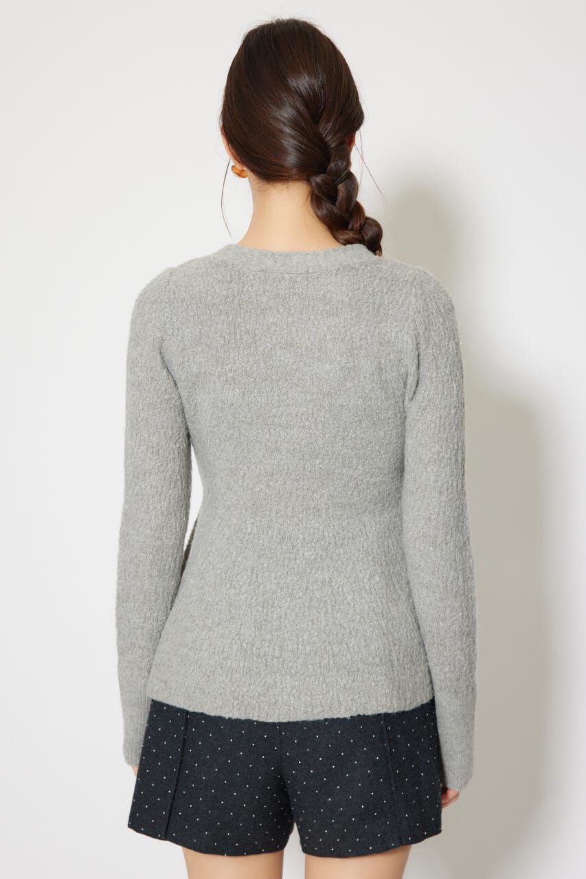 rienda「2WAYペプラムニットカーディガントップス」|ニット・セーター|