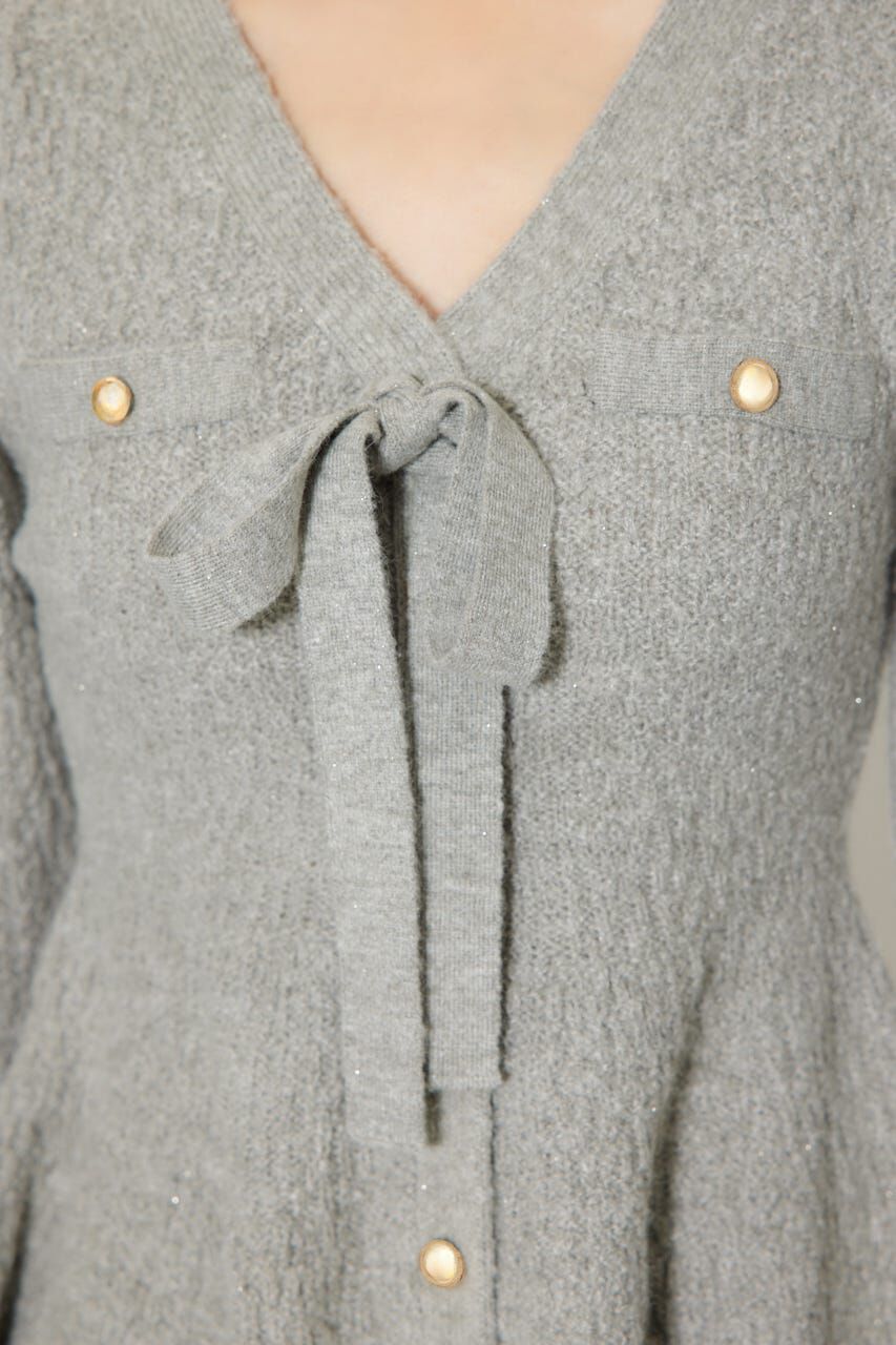 rienda「2WAYペプラムニットカーディガントップス」|ニット・セーター|