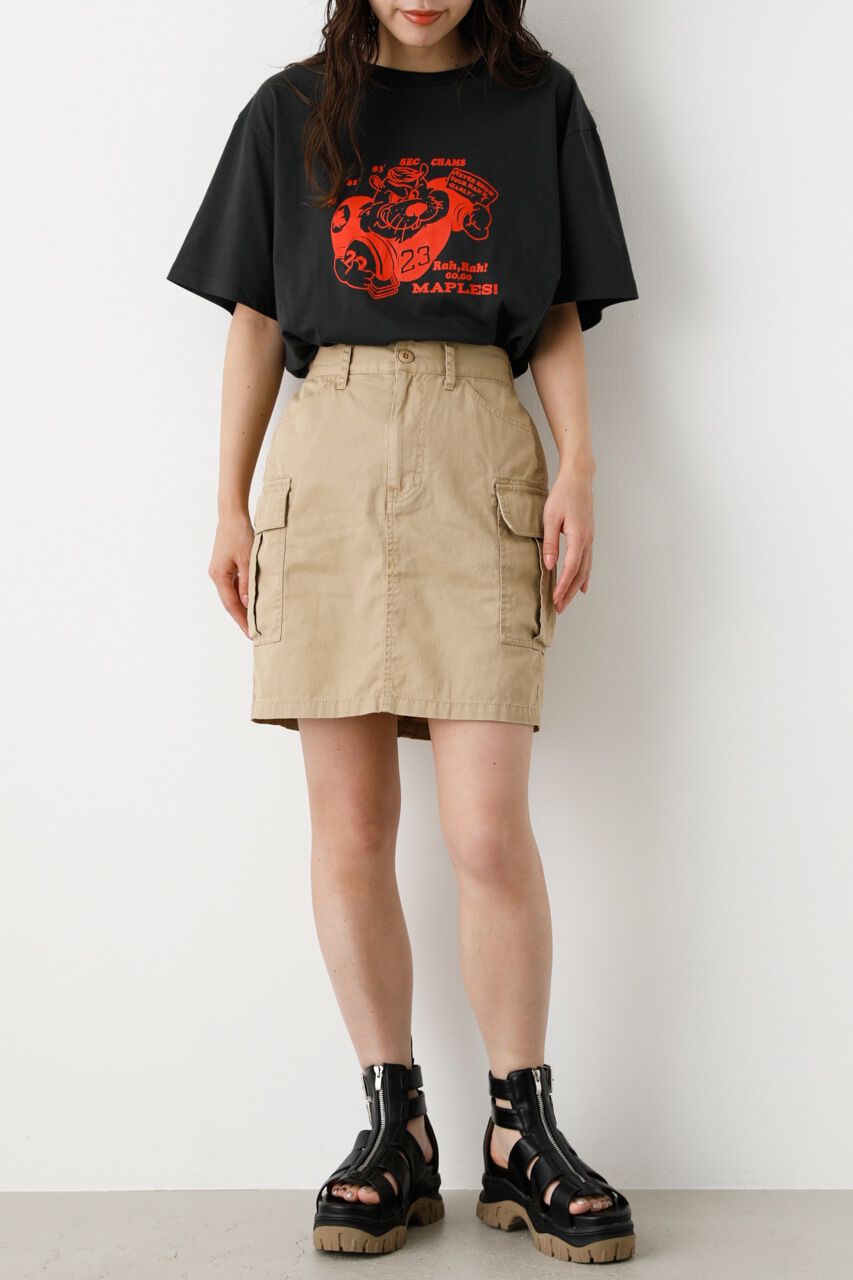 RODEO CROWNS「ミリタリーカーゴスカート」|スカート|BEG
