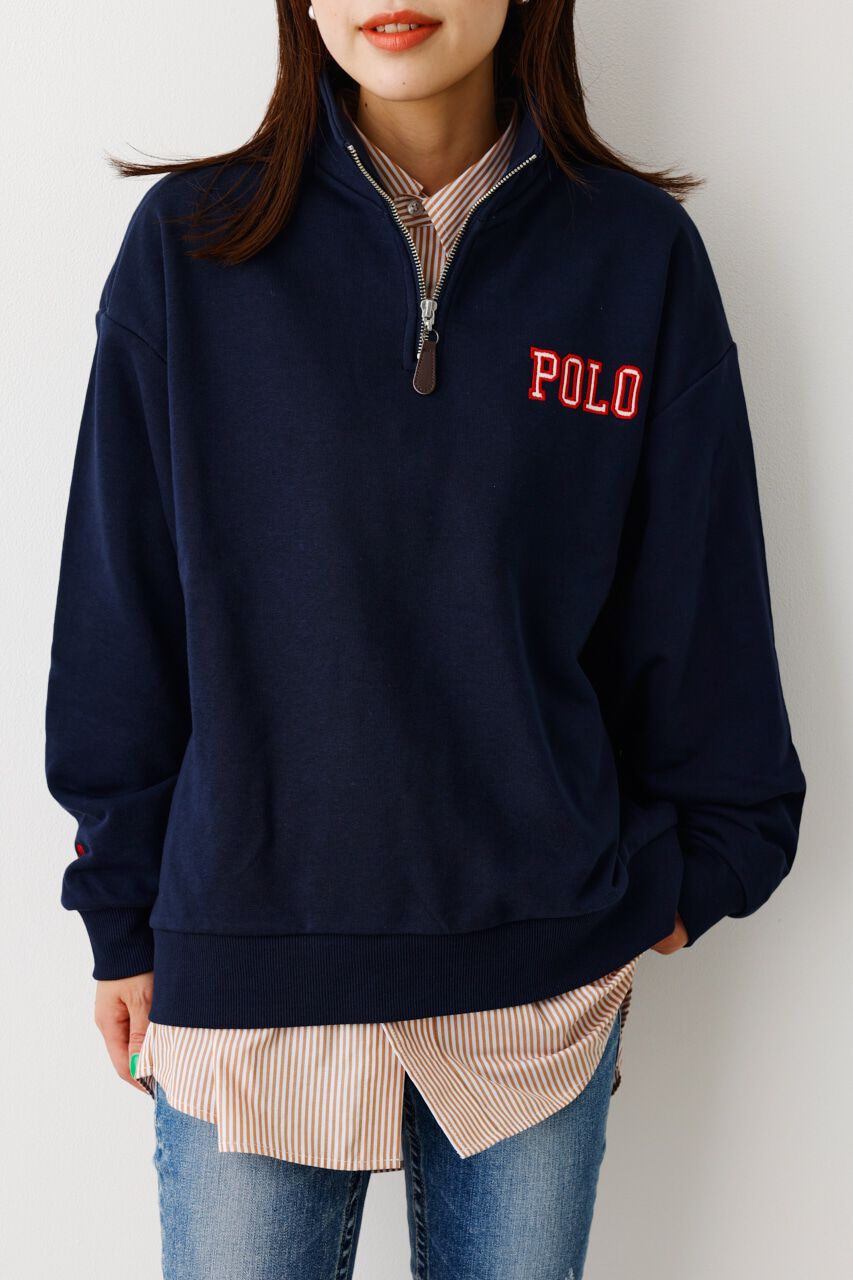 RODEO CROWNS「POLO BCS ハーフジップトップス」|Tシャツ・カットソー|NVY