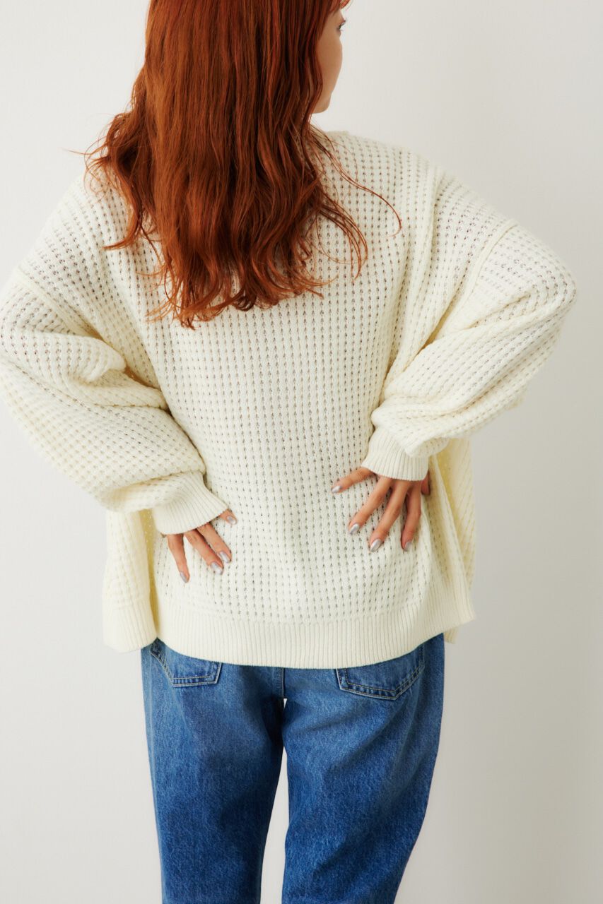 RODEO CROWNS「ワッフルルーズニットカーディガン」|カーディガン|