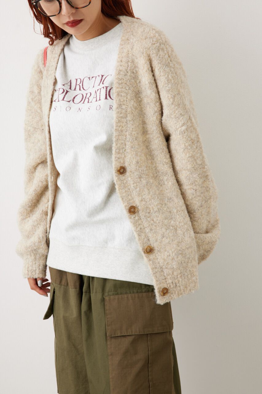 RODEO CROWNS「ミックスブークレニットカーディガン」|カーディガン|