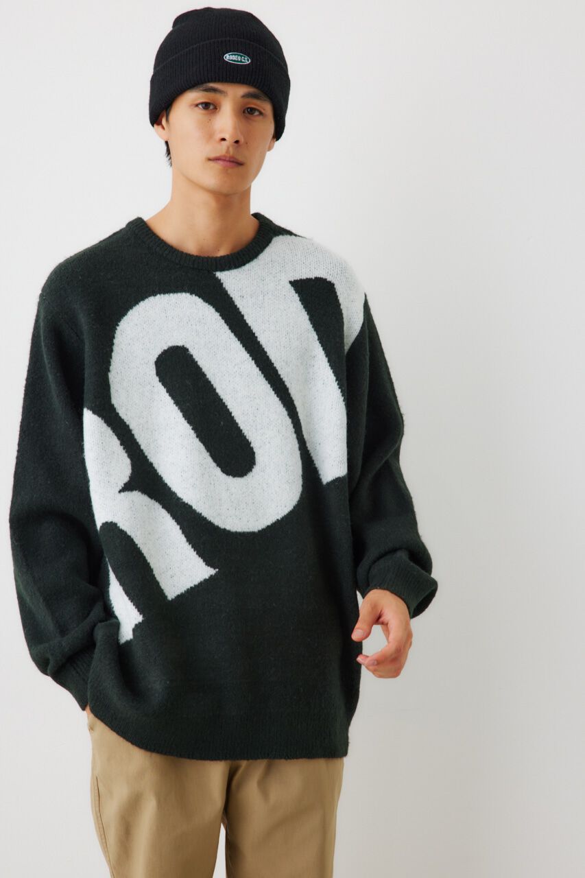 RODEO CROWNS「メンズブークレビッグロゴニットトップス」|ニット・セーター|