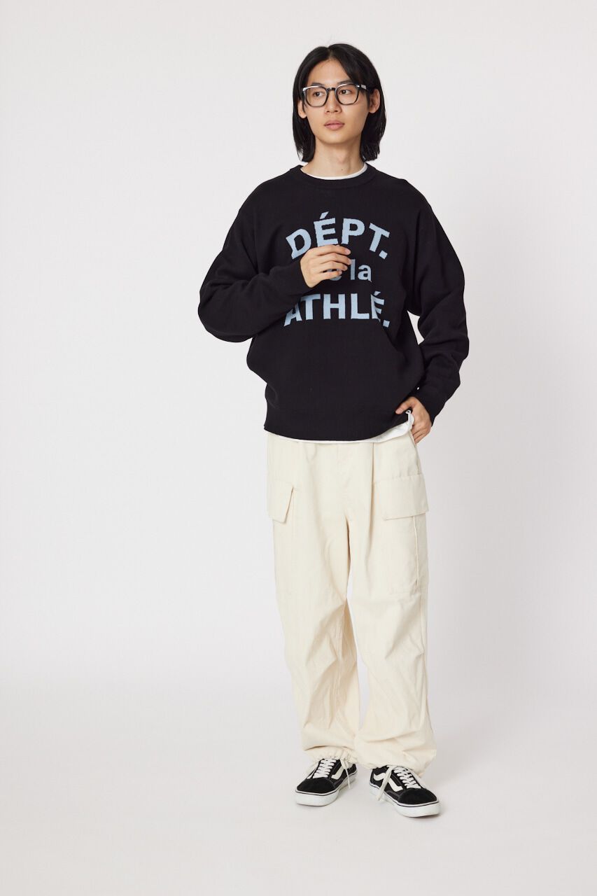 RODEO CROWNS「メンズスウェットライクジャガードニットトップス」|ニット・セーター|