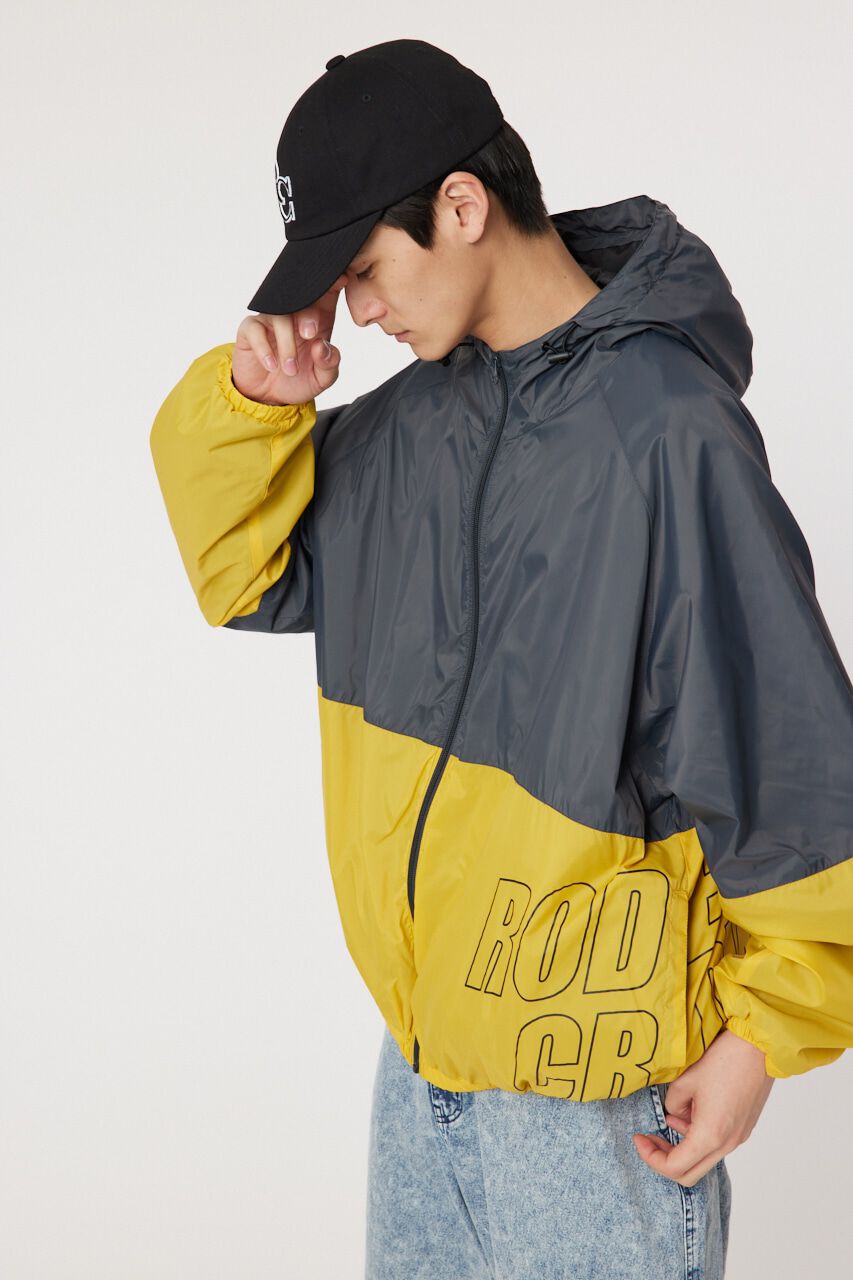 RODEO CROWNS「バイカラーフーディーブルゾン」|ブルゾン・スタジャン|