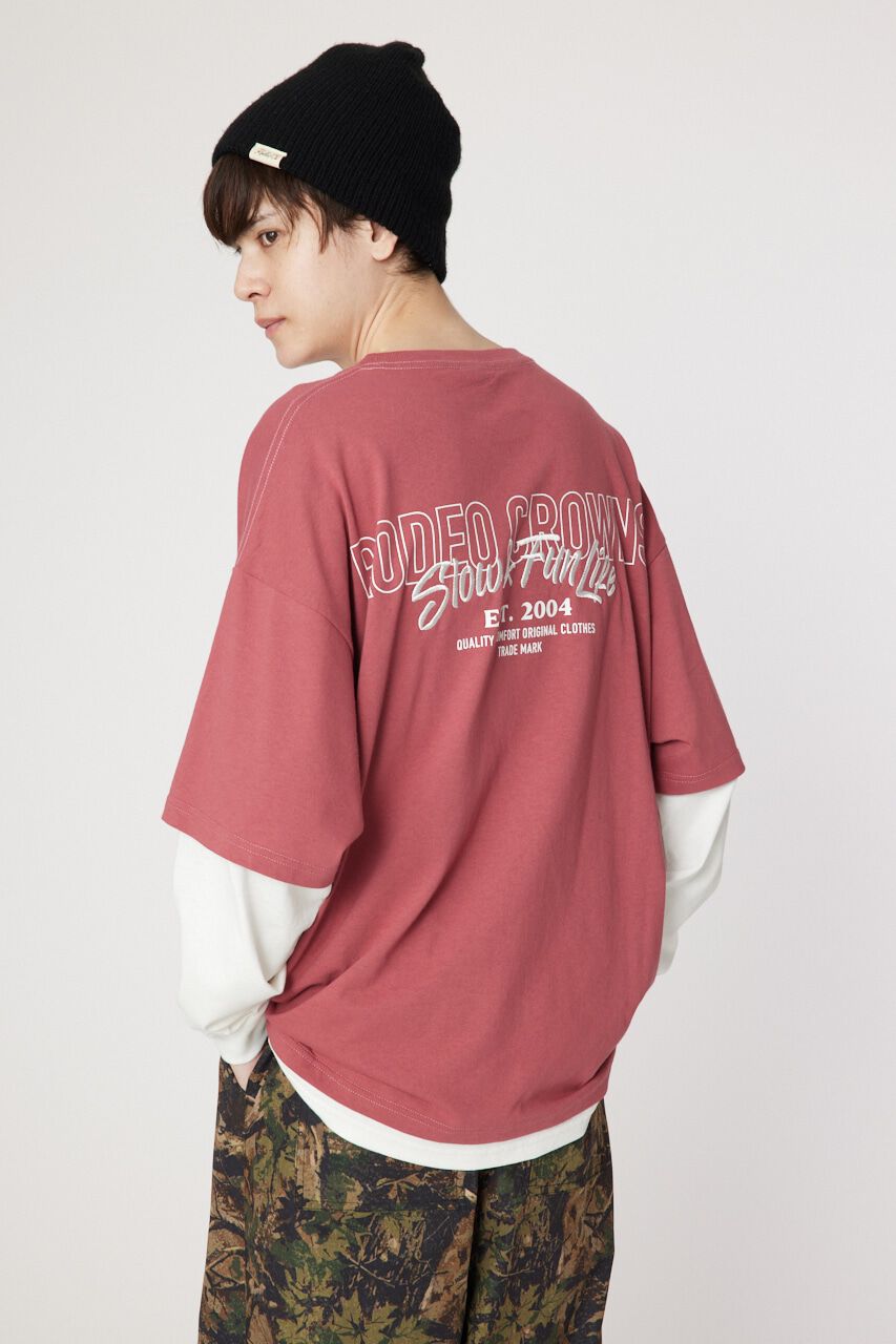 RODEO CROWNS「ロゴレイヤードL/S Tシャツ」|Tシャツ・カットソー|D/RED3