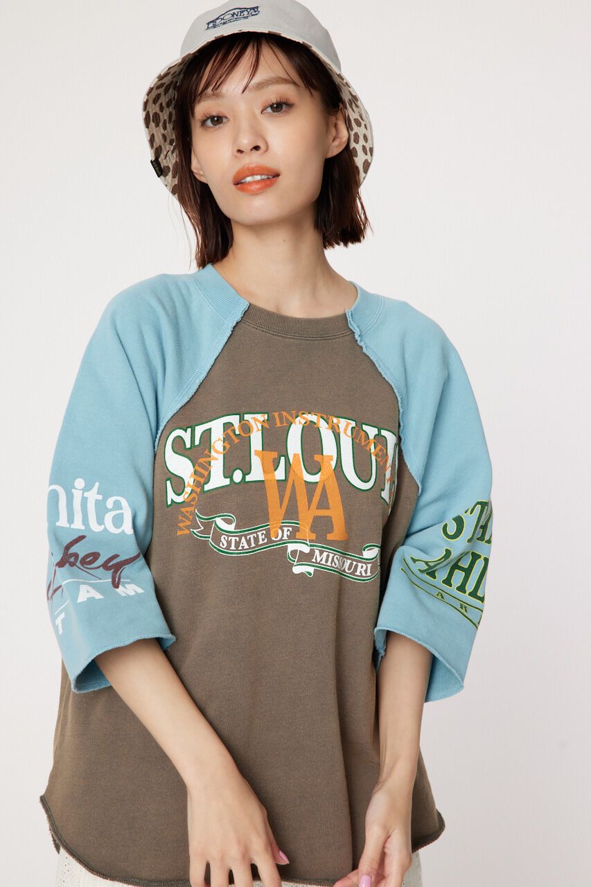 RODEO CROWNS「リメイクラグラントップス」|Tシャツ・カットソー|柄C.GRY5