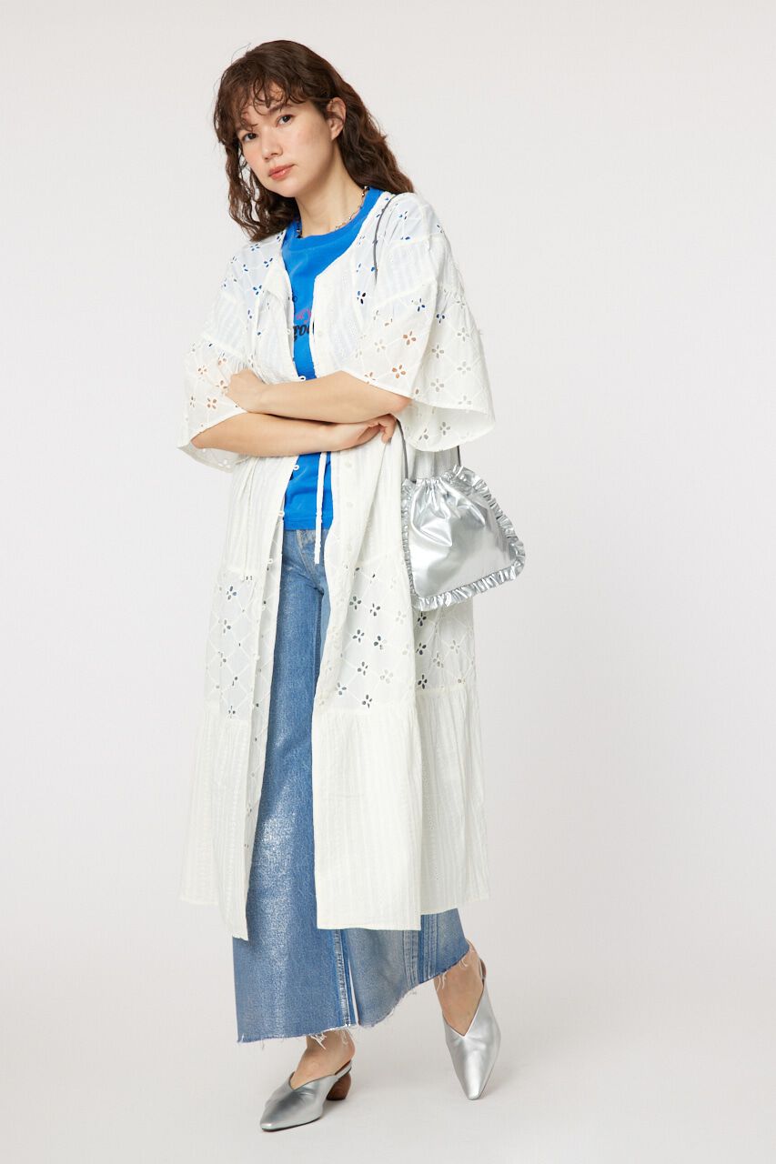 RODEO CROWNS「カットワークレースワンピース」|ワンピース|O/WHT1