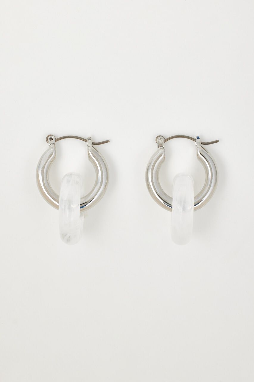 RODEO CROWNS「クリアリングピアス」|ピアス|WHT