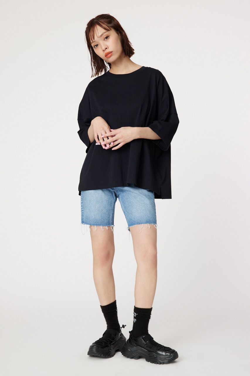 RODEO CROWNS「デニムバイカーショートパンツ」|デニム|