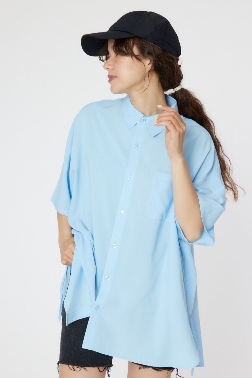 RODEO CROWNS「ハーフスリーブビッグシャツ」|シャツ・ブラウス|