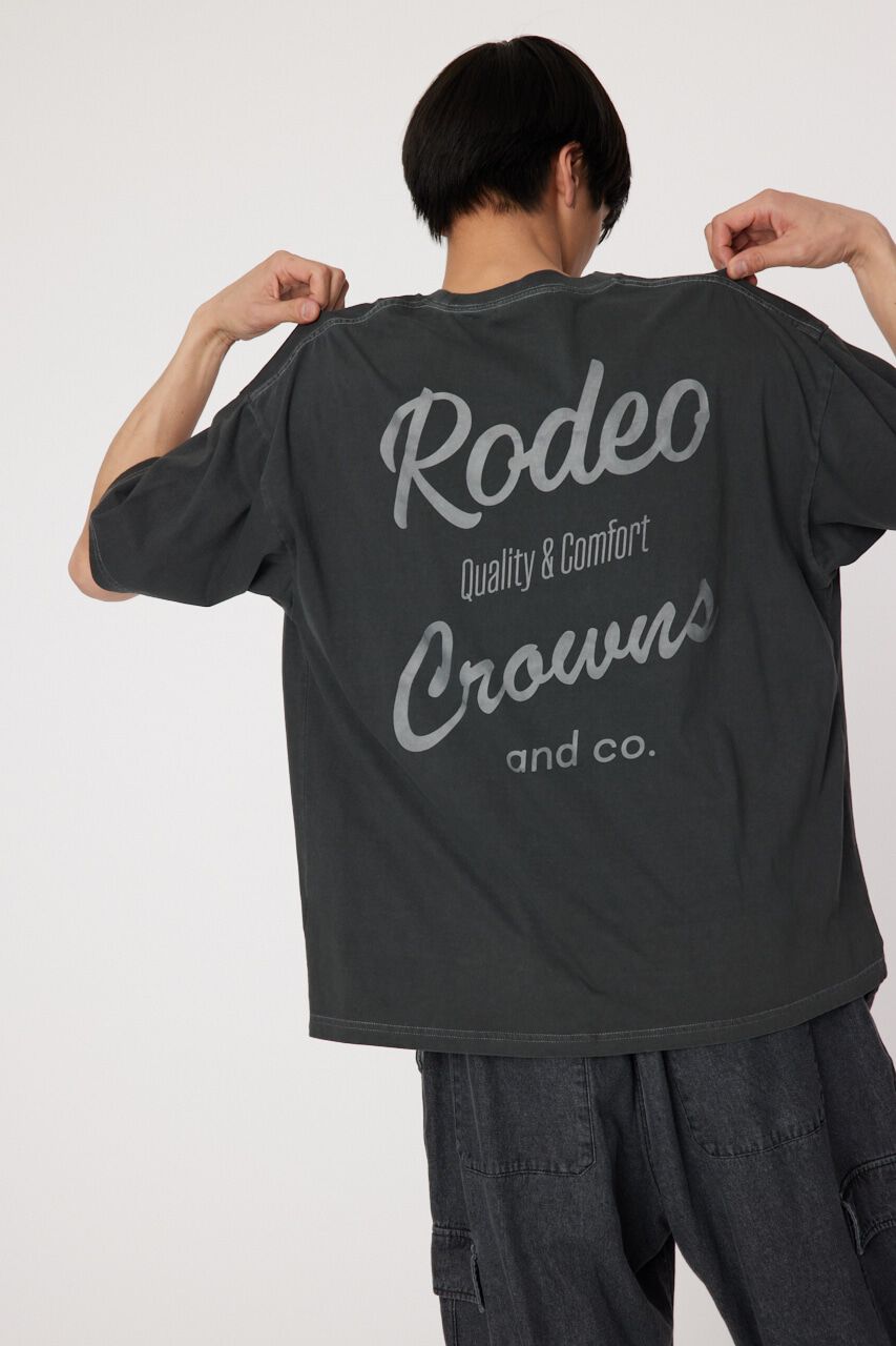 RODEO CROWNS「メンズRCS加工カラーTシャツ」|Tシャツ・カットソー|BLK